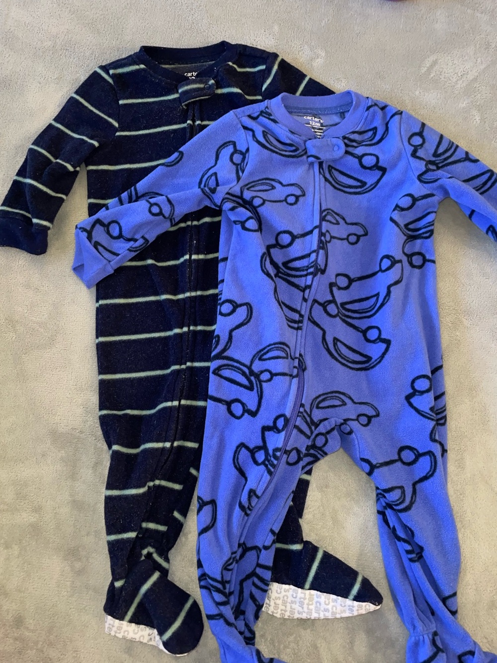Carter's Baby Boy 2pcs Sleepers | 12 months | Blue